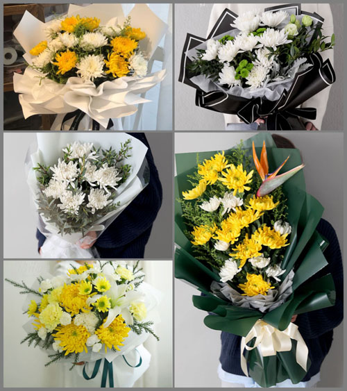 浙江省宁波慈溪市胜山镇白事花束代送